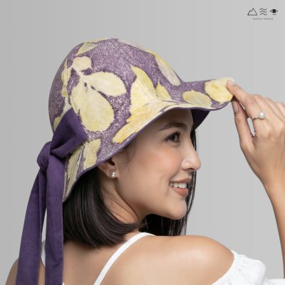 ECO หมวกทรงทิวลิป สี Logwood