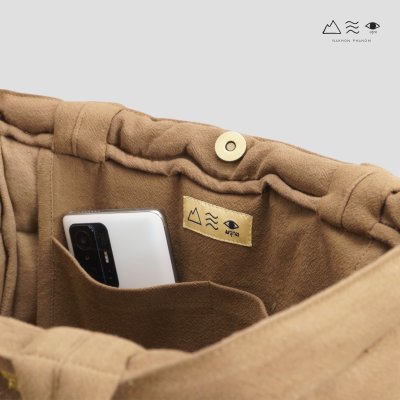 ECO กระเป๋า TOTE บุนุ่ม ใหญ่ สียูคาลิปตัส