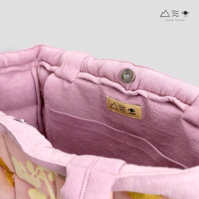 ECO กระเป๋า TOTE บุนุ่ม ใหญ่ สีรังครั่ง