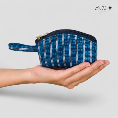 กระเป๋าเหรียญ ผ้ายกลายตีนซิ่น - 001