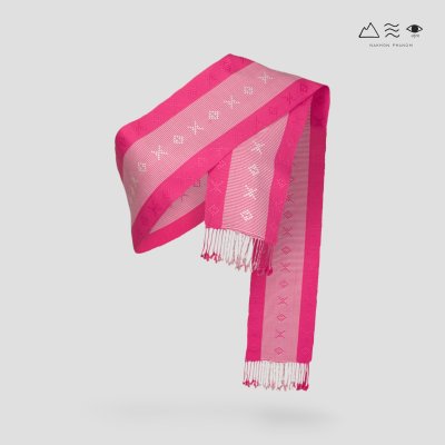 ผ้าสไบทอมือ ลายยกดอก - 009