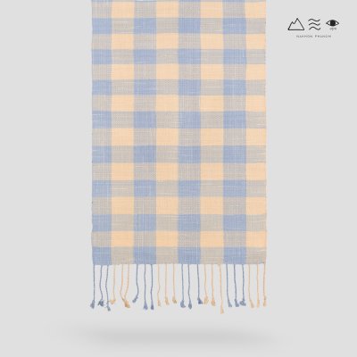 ผ้าพันคอฝ้ายทอมือย้อมสีธรรมชาติ 014 ลายตาราง-05