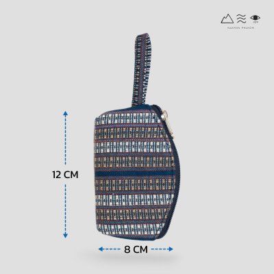 กระเป๋าเหรียญ ผ้ายกลายตีนซิ่น - 003