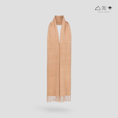 ผ้าพันคอฝ้ายทอมือย้อมสีธรรมชาติ 009 สีล้วน-03