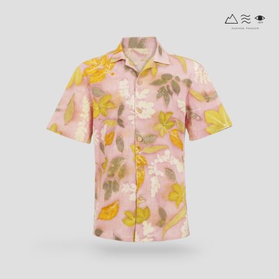 ECO เสื้อฮาวาย ช สีรังครั่ง