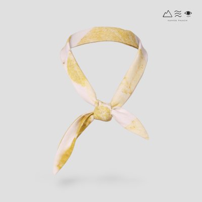 ECO ผ้าพันคอ-โพกผม สีใยฝ้าย