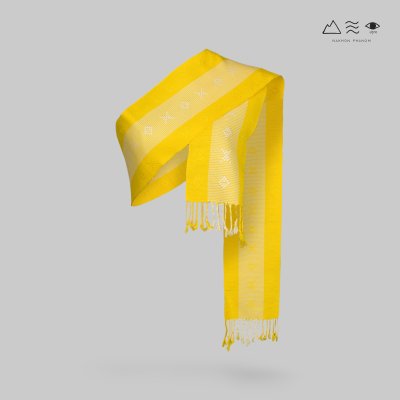 ผ้าสไบทอมือ ลายยกดอก - 008