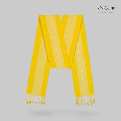 ผ้าสไบทอมือ ลายยกดอก - 008