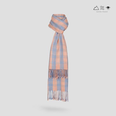 ผ้าพันคอฝ้ายทอมือย้อมสีธรรมชาติ 018 ลายตาราง-07