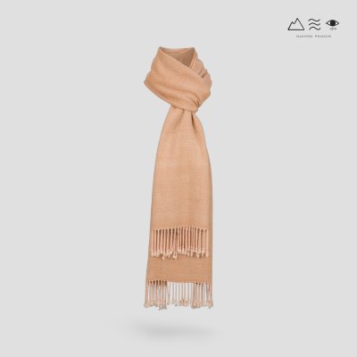 ผ้าพันคอฝ้ายทอมือย้อมสีธรรมชาติ 009 สีล้วน-03