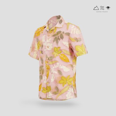 ECO เสื้อฮาวาย ช สีรังครั่ง