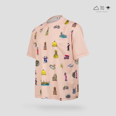 เสื้อยืด Oversized นครพนม Soft Power - ช สีพีช