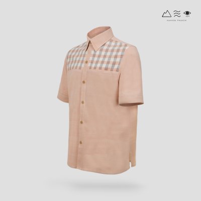 EPO เสื้อเชิ้ตแขนสั้น คอปก ช เปลือกไม้ EPO เสื้อเชิ้ตแขนสั้น คอปก ช เปลือกไม้