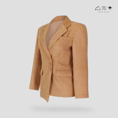 สูท ญ ผ้าทอมือลายราชวัตร เปลือกไม้