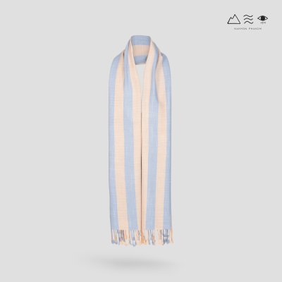 ผ้าพันคอฝ้ายทอมือย้อมสีธรรมชาติ 016 ลายทาง-07