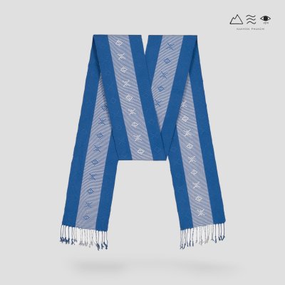 ผ้าสไบทอมือ ลายยกดอก - 010