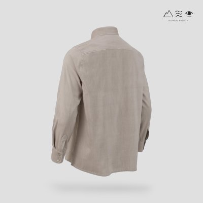 EPO เสื้อเชิ้ตแขนยาว คอปก ช เทา