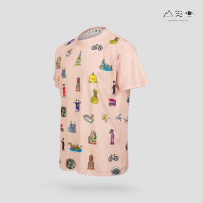 เสื้อยืด นครพนม Soft Power - สีพีช