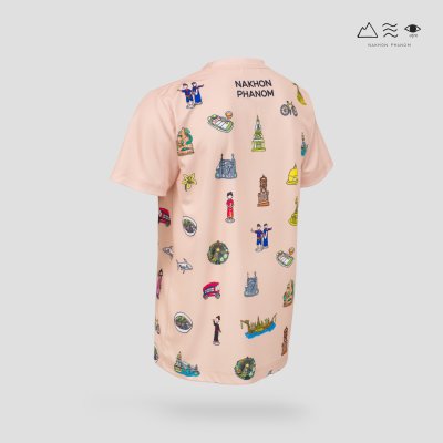 เสื้อยืด นครพนม Soft Power - สีพีช