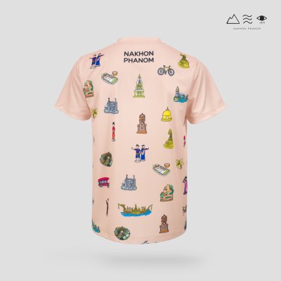 เสื้อยืด นครพนม Soft Power - สีพีช