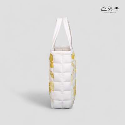 ECO กระเป๋า TOTE บุนุ่ม ใหญ่ สีใยฝ้าย