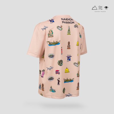 เสื้อยืด Oversized นครพนม Soft Power - ช สีพีช