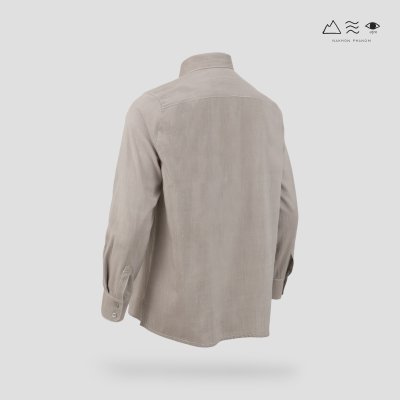 EPO เสื้อเชิ้ตแขนยาว คอปก ช เทา