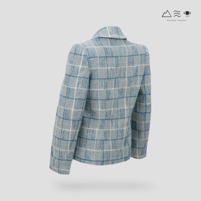 สูท ฝ้ายเข็นมือย้อมสีธรรมชาติ ญ คราม