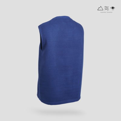 เสื้อแขนกุด ช ผ้าครามทอมือ 4 ตะกอ