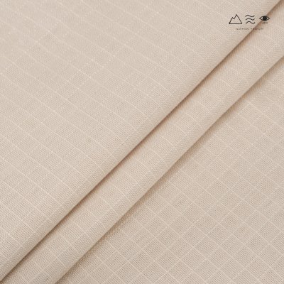 ผ้าคลุมไหล่เล็ก ยกลายตาราง-สีเบจ