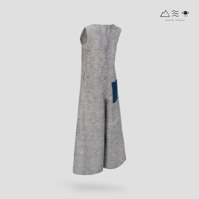 ชุดกางเกงขายาวผ้าทอมือ คราม