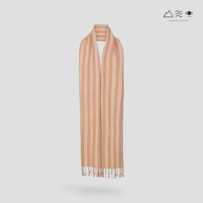ผ้าพันคอฝ้ายทอมือย้อมสีธรรมชาติ 012 ลายทาง-06