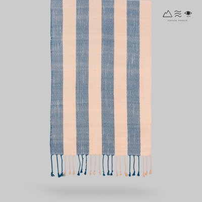 ผ้าพันคอฝ้ายทอมือย้อมสีธรรมชาติ 017 ลายทาง-08