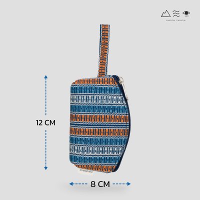 กระเป๋าเหรียญ ผ้ายกลายตีนซิ่น - 005