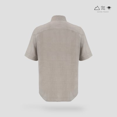 EPO เสื้อเชิ้ตแขนสั้น คอปก ช เทา-ขาว EPO เสื้อเชิ้ตแขนสั้น คอปก ช เทา-ขาว