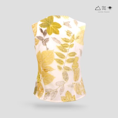 ECO เสื้อแขนกุด ญ กระดุมหน้า สีใยฝ้าย