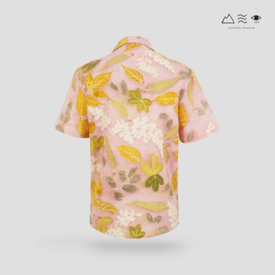 ECO เสื้อฮาวาย ช สีรังครั่ง