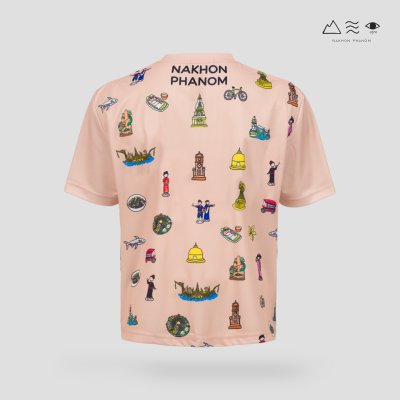 เสื้อยืด Oversized นครพนม Soft Power - ช สีพีช