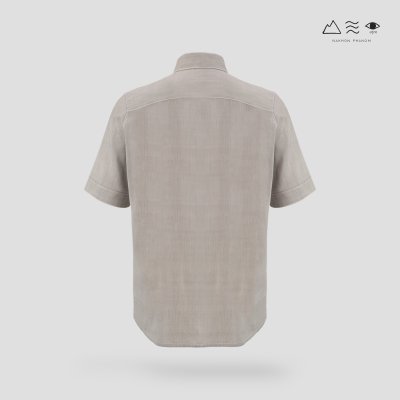 EPO เสื้อเชิ้ตแขนสั้น คอปก ช เทา