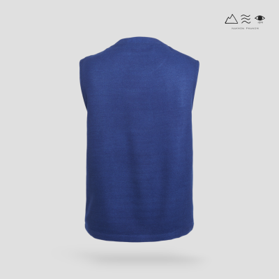 เสื้อแขนกุด ช ผ้าครามทอมือ 4 ตะกอ