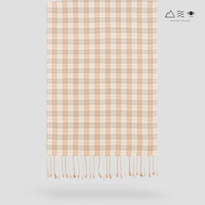 ผ้าพันคอฝ้ายทอมือย้อมสีธรรมชาติ 013 ลายตาราง-04