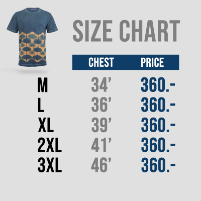 เสื้อยืดมัดย้อมสีธรรมชาติ ลายเกล็ดปลา เปลือกไม้