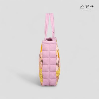 ECO กระเป๋า TOTE บุนุ่ม ใหญ่ สีรังครั่ง