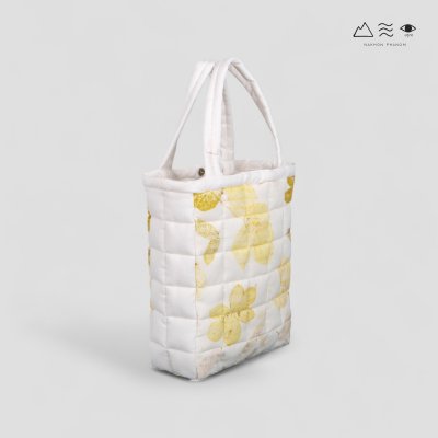 ECO กระเป๋า TOTE บุนุ่ม ใหญ่ สีใยฝ้าย