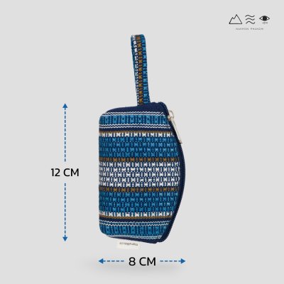 กระเป๋าเหรียญ ผ้ายกลายตีนซิ่น - 008