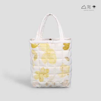ECO กระเป๋า TOTE บุนุ่ม ใหญ่ สีใยฝ้าย