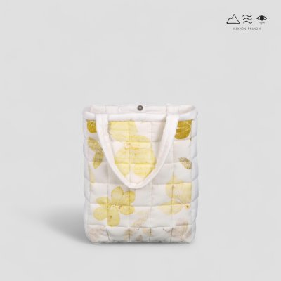ECO กระเป๋า TOTE บุนุ่ม ใหญ่ สีใยฝ้าย