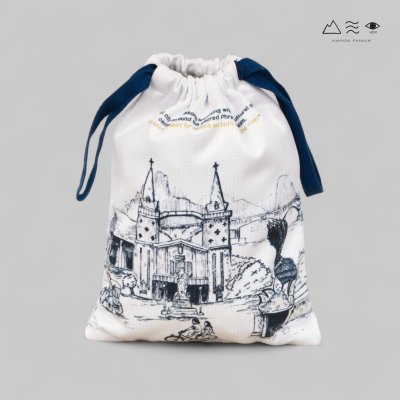 ถุงผ้ารูดเชือก นครพนม - ภาพลายเส้น