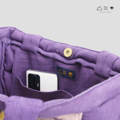 ECO กระเป๋า TOTE บุนุ่ม ใหญ่ สี Logwood