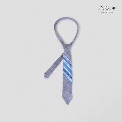 KHID เนกไทผ้าทอมือแต่งลายยกขิด 002